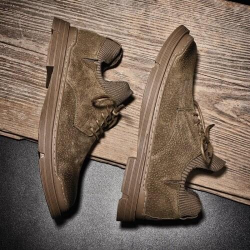 Casuales leather men shoe masculino sapato cuero black leisure spring causal new mens hot para Mens sapatos for male de mens