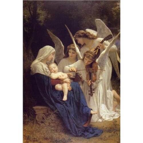 Religious Madonna and Baby Cross Stitch Wall Art Diamond Painting Picture For Living Room Home Decoration Frameless JX666