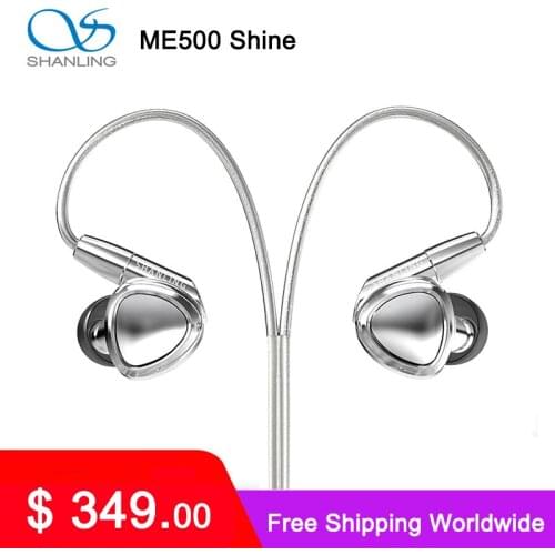 SHANLING ME500 Shine In-ear Earphone 2BA+1DD Hybrid Driver Earbuds with 3.5mm 4.4mm IEMs MMCX Detachable Cable