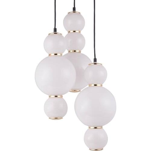 Modern Led Glass Ball Lampshade Hanging Lamp Living Room Bedside Dining Table Loft Scandinavian Home Decor Indoor Lighting