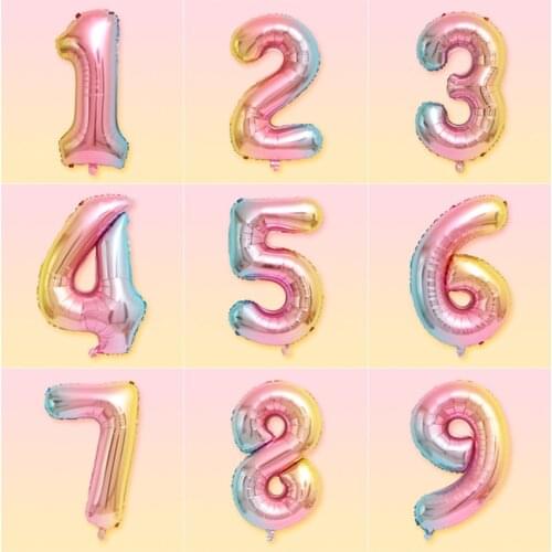 Happy Birthday Balloon Letter Alphabe Rose Gold Foil Balloon Wedding Party Birthday Decoration Adult Kids Helium Party Balloon