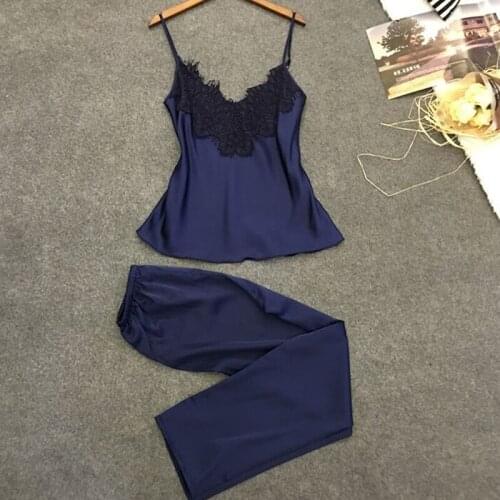 Women Sleep Set Summer Lace Pajama Set Sleepwear Women Pajamas For Women Lace Pajamas Set