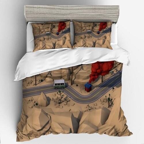 3D Design Digital Printing Bedding Set Duvet Cover Pillowcase Bedclothes Dropshipping Gife Game 3