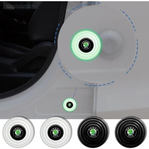4Pcs PVC Car Door Shock Absorber Cushion Gasket Soundproof Patch Sticker For skoda octavia fabia rapid yeti Kodiaq superb fabia