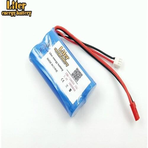 7.4V 1800mAh 18650 Lithium battery You Di U12A Syma S033g 6088T 15c