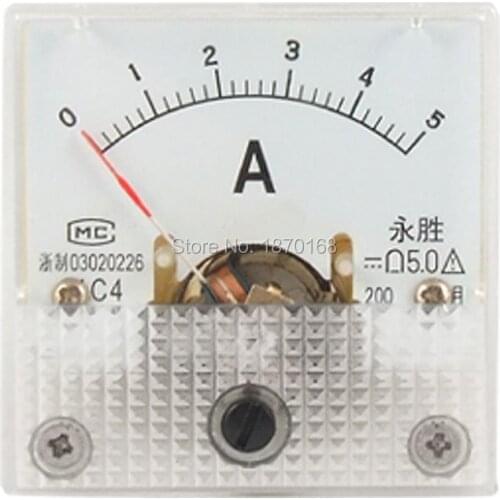DC Current 0-5A Analog Panel Meter Ammeter Gauge 91C4