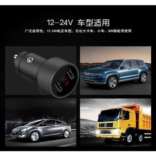 Car styling LED Display Dual USB Car Autos Charger Sticker For Kia Shuma Venga Cadenza Forte5 Optima 3 Soul EV 2 Spectra Stinger