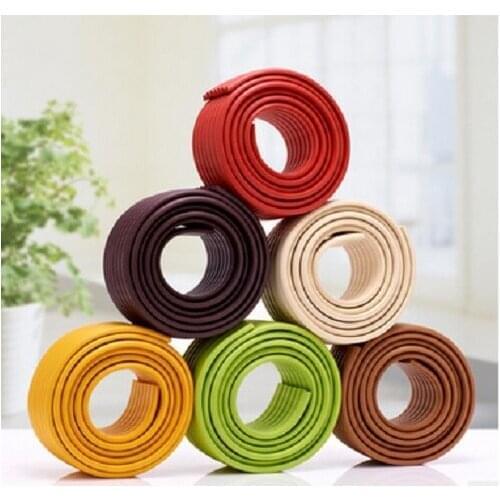 2m New Baby Kids Safety Products Protection Table Edge Furniture Guard Strips Horror Crash Bar Foam Bumper For Kids Candy Color