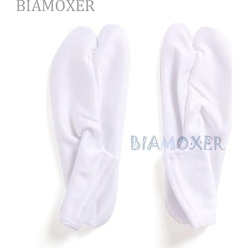 Biamoxer Women Japanese Tabi Socks Kimono Geta Clog Flip Flop White Split Toe Cosplay