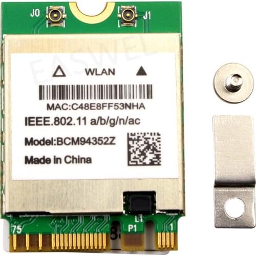 Broadcom BCM94352Z DW1560 6XRYC 802.11 AC 867 Mbps Bluetooth 4.0 WIFI WLAN Card