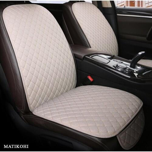 MATIKOHI flax car seat covers For audi a6 4f a4 a3 a5 q3 q5 q2 lada xray mitsubishi pajero skoda octavia nissan leaf seat cover