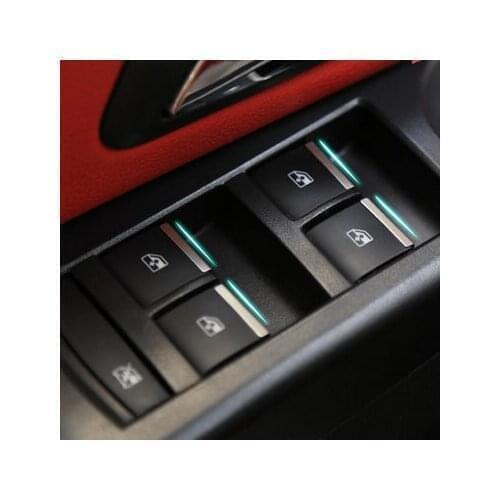 For Chevrolet Cruze / Opel Mokka trim Window lift buttons sequins sticker/decocation for Cruze auto accessories 7pcs Car Styling