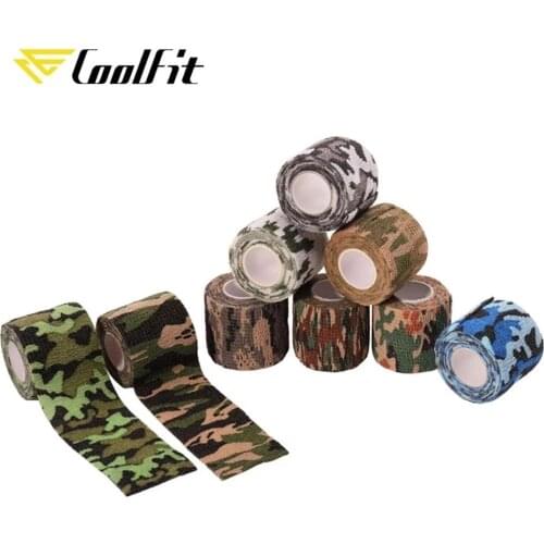 CoolFit 5CM*450CM Self Adhesive Elastic Bandage Non-woven Fabric Tape Protective Gear Knee Elbow Support Injury Pad