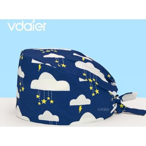 Cotton Working Cap with Sweatband Adjustable Bouffant Hats Women Men Nurse scrub caps nurse accessories nurse hair cap