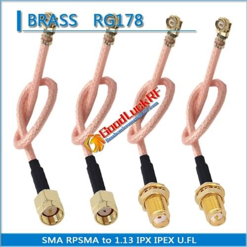 Kit Set High-quality IPX IPEX U.FL to RPSMA RP-SMA RP SMA Male Female O-ring Washer Bulkhead Pigtail Jumper RG178 Coaxial