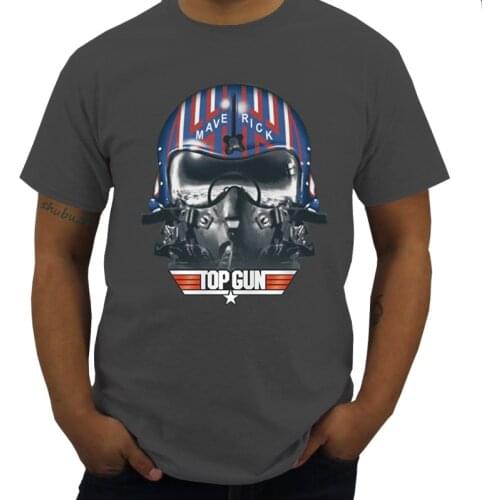 New Arrived Mens t shirt Top Gun Maverick Helmet Officially men Adult T Shirt Summer top gift Male Short Sleeve T-SHIRT