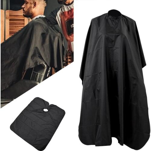 Black Barber Cape For Hair Cutting Hairdressing Supplies Edges Hair Wrap Coloring Products Care Styling Beauty Health