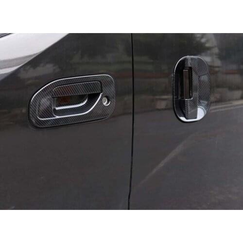 Carbon Fiber ABS Full Set Door Handle Bowl Cover Trim for 2009-2020 Nissan NV200 8PCS