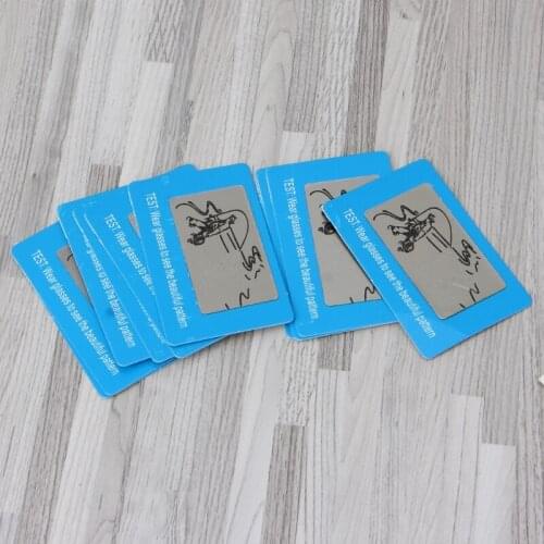 2021 New 10pcs Sunglasses Polarized Test Card Shade Test Your Sunglasses Polarized Lens