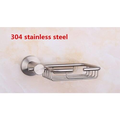 Bathroom Accessories Product Solid 304 Stainless Steel Soap Basket,Soap Dish Holder Soap Box Free Shipping