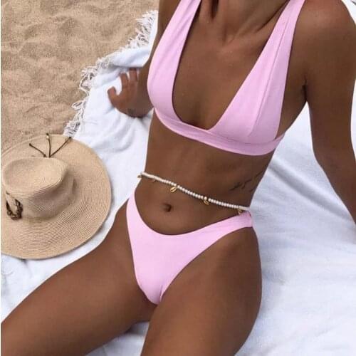 BeeHouse sexy women swimming suit bikini mujer swimwear swimsuit female separate two piece set women micro bikini beachwear2021
