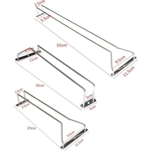 2020 27/35/55cm Stainless Steel Grape Wine Rack Champagne Whiskey Glass Holder Stand Hanging Bar Hanger Shelf