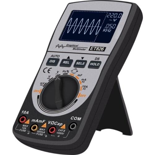 Professional measuring instrument multimeter current voltage frequency tester analog bar graph waveform display oscilloscope