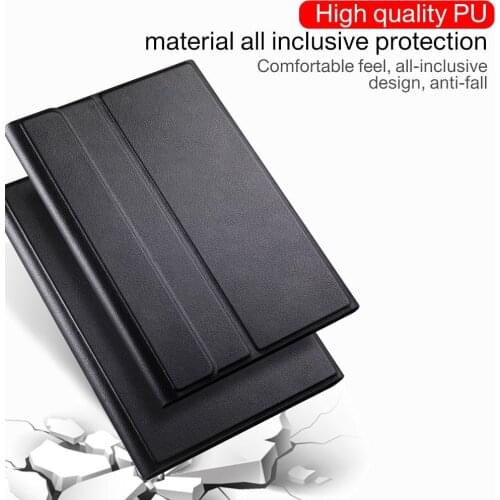 Removable Bluetooth V3.0 ABS Keyboard Comes With Anti-slip Stand Specifically Designed for Samsung Galaxy Tablet PU Leather Case