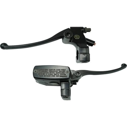 Universal 1" 25mm Motorcycle Front Master Cylinder Hydraulic Brake Clutch Lever Upper Pump Horn Handle Left & Right