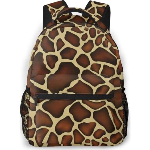 Backpack Women Shoulder Bag For Teenage Girls Giraffe Skin Texturing Bagpack Female Ladies School Backpack