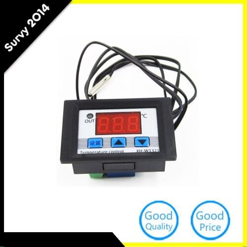 1Pcs DC 12V 10A Digital LED Temperature Controller Thermostat Control Switch + Probe diy electronics