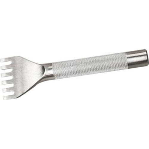 3mm 1/2/4/6 Prong 4pcs/set Leather Craft Stitching Punch Tool Kit DIY Diamond Lacing Stitching Chisel Set