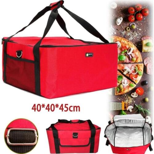 40*40*45cm Portable Large Pizza Bag Insulated Bag Car Ice Pack Freshness Picnic Cake Bag Refrigerator delivery Container