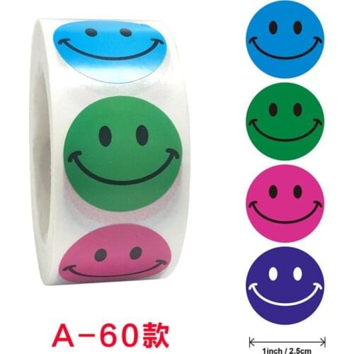 500pcs Cute SMILE Stickers Kids Washi tape rolls for packaging decoration teacher student stationary stickers supplies