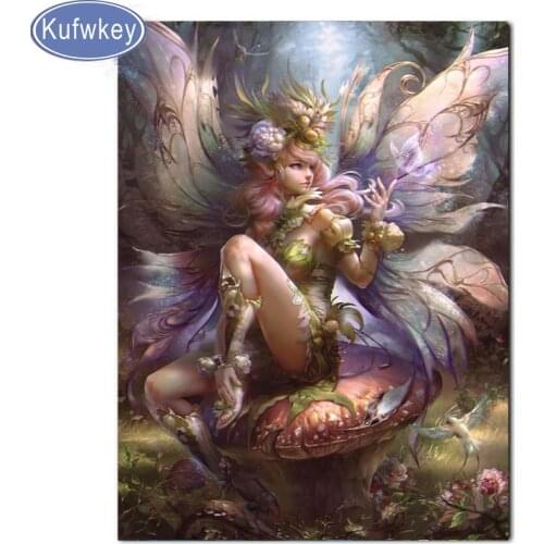 5d diamond mosaic fairies diy diamond mosaic embroidery full display square drill picture of rhinestones Enchanting butterflies
