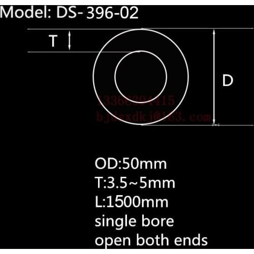 99.5%Al2O3 Heat Resistant Furnace Corundum Tube OD50*ID40*L1500mm/High Temperature Laboratory Tube Furnace Use Alumina Tube