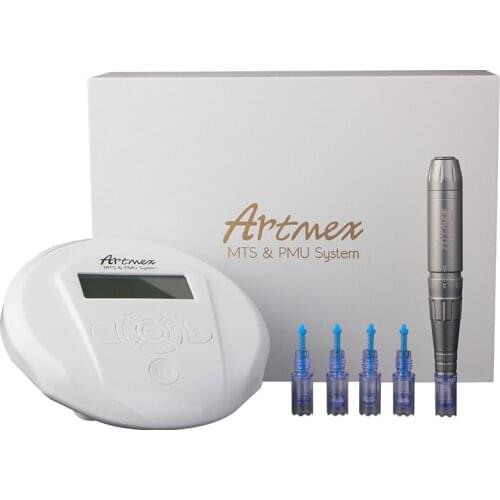 Artmex V6 Permanent Makeup Eyebrow Tattoo machine With Digital Control Panel Micropigmentation Device Eye Brow Lip derma Pen