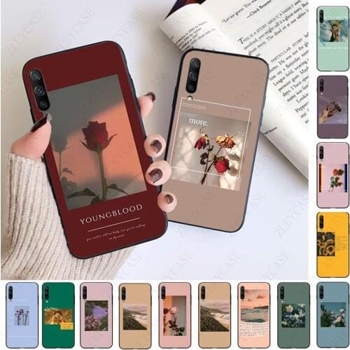 Great art prints Sunflower flowers Rose Phone Case For Samsung A51 A71 A21S A10 A20S A20E A30S A40 A50 A70 A11 A40 M31 30S Coque