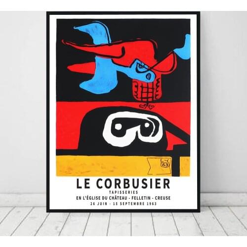 Le Corbusier Artwork Exhibition Posters and Prints Gallery Wall Art Pictures Museum Canvas Painting for Living Room Home Decor