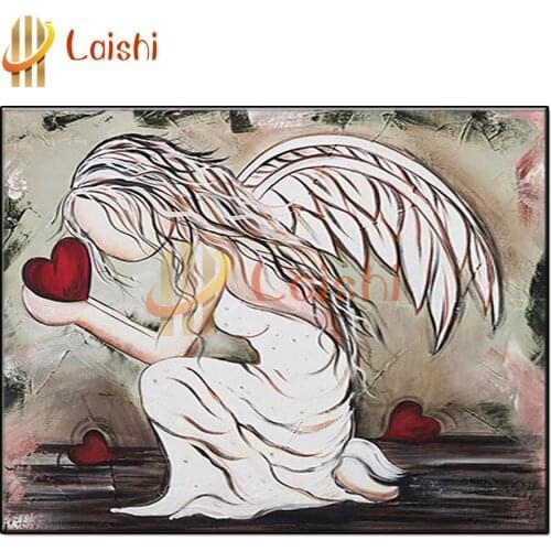 5d diy painting Abstract angel, love heart full square round drill diamond painting mosaic diamond cross stitch home decoration