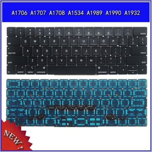 Laptop Keyboard For Apple APPLE MACBOOK A1706 A1707 A1708 A1534 A1989 A1990 A1932 Notebook Replace Keyboard