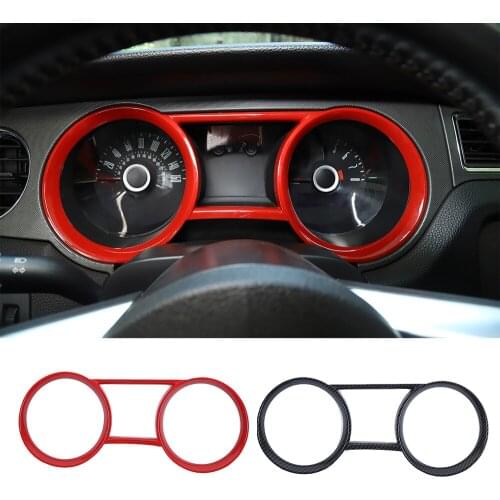 Interior Dashboard Cover Instrument Box Ring Decoration Trim Fit for Ford Mustang 2010-2014 ABS Car Accessories
