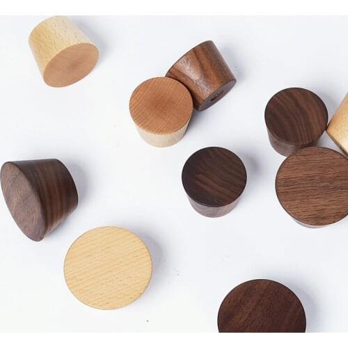 5kg Clothes Hook Creative Xin Wood Walnut Large Cone Hook Beech Large Cone Hook Hook Wall