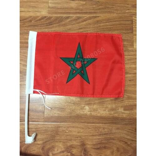 30 x 45 cm Morocco car flag car banner window banner window flag free shipping