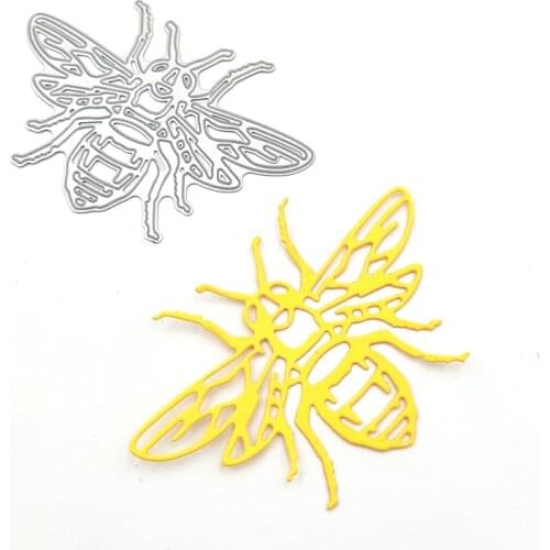 Honey Bee Carbon Steel Card Cutting Die Embossing Template Mold DIY Paper Art Craft Scrapbook Bookmark Decoration