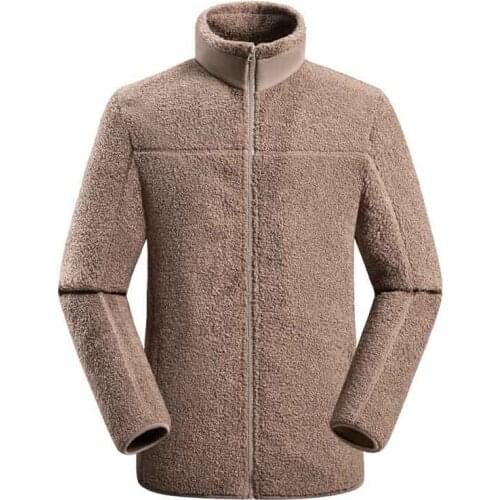 Men Women Outdoor Fleece Jackets Warm Winter Spring Velvet Windbreaker Military Stand-colloar Coat Work Sports Hiking Uniform