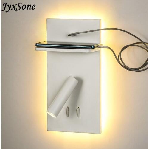 Usb Fast Charge Wall Lamp with Wireless Charging Decorative Wall Ledges The Bedroom Lamp Living Rroom Decor for Wall Table Lamps