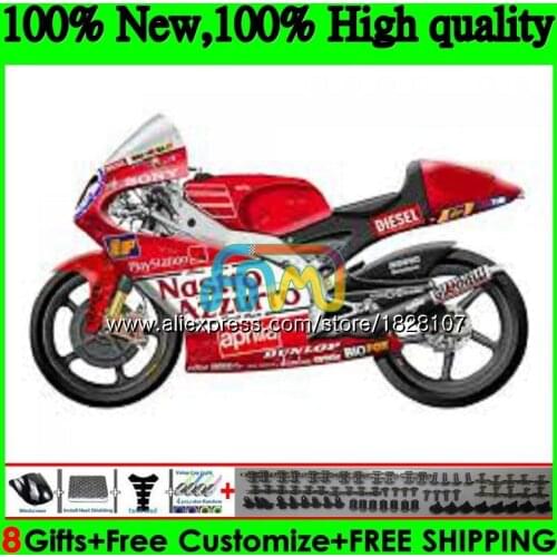 RS125R For Aprilia RS 125 R RR RS125 99 Red silver 00 01 02 03 04 05 64BS.141 RS4 RS-125 1999 2000 2001 2002 2003 2005 Fairing