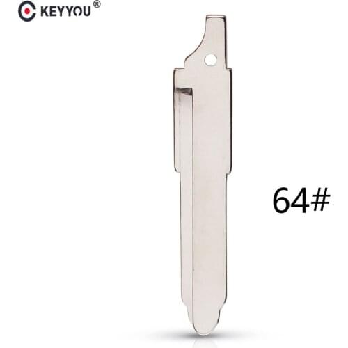 KEYYOU 10PCS #64 Folding Flip Key Blade for Mazda 6 M3 M4 M5 M6 Remote Uncut Key Fob Blank