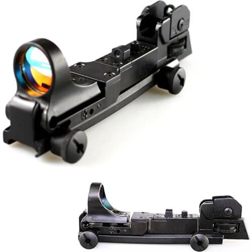 FIRECLUB Mechanical Red Dot Reflex Sight with AR Rear Iron Sight Black